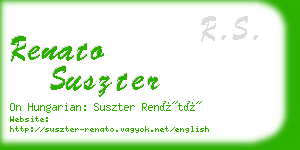 renato suszter business card